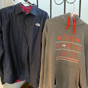 North Face Jacket and Sweatshirt